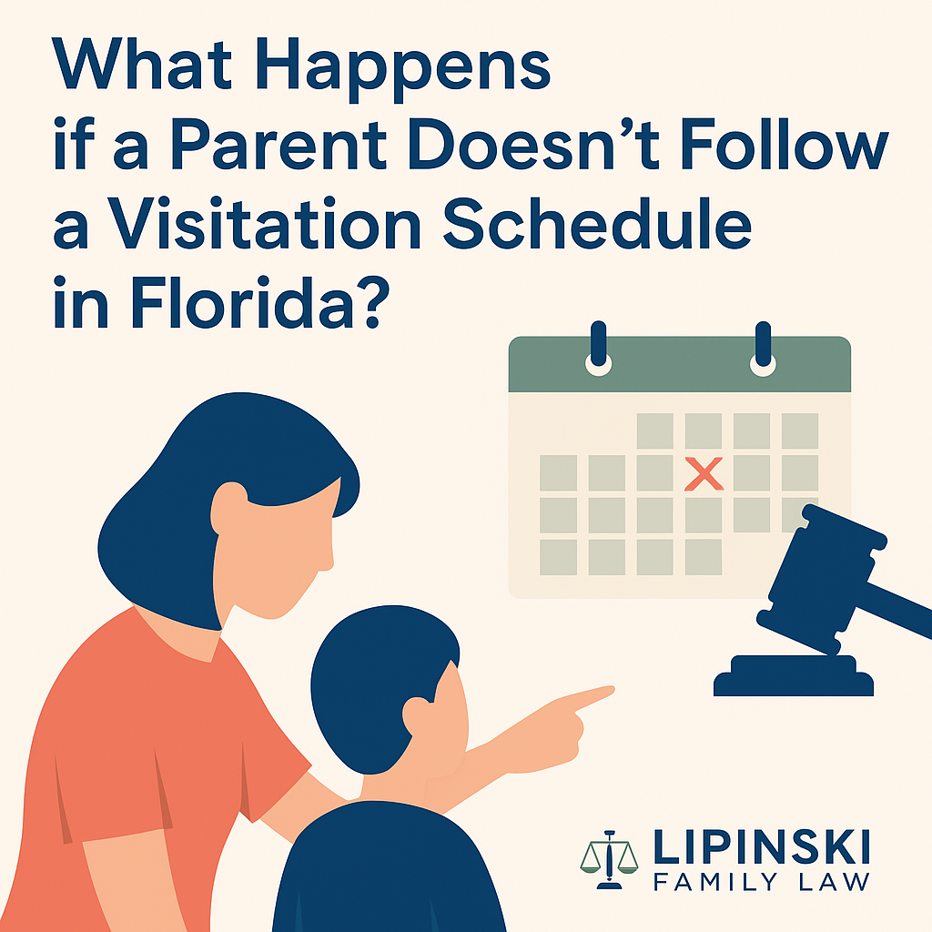 Florida Visitation Schedule Enforcement – What to Do if a Parent Doesn’t Follow the Plan